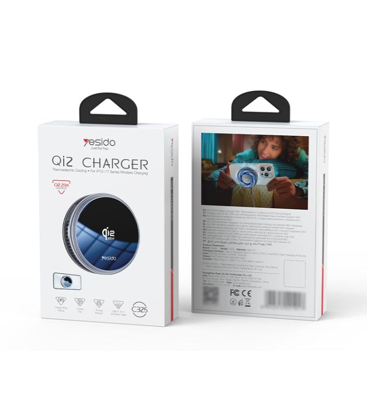 Yesido C326 15W Magnetic Car Wireless Charger Holder