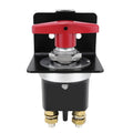 300A High Current Silver-plated Copper 12V-36V Battery Cut Off Switch with Red Handle Isolator & Lock-Out Plate, CP-5318