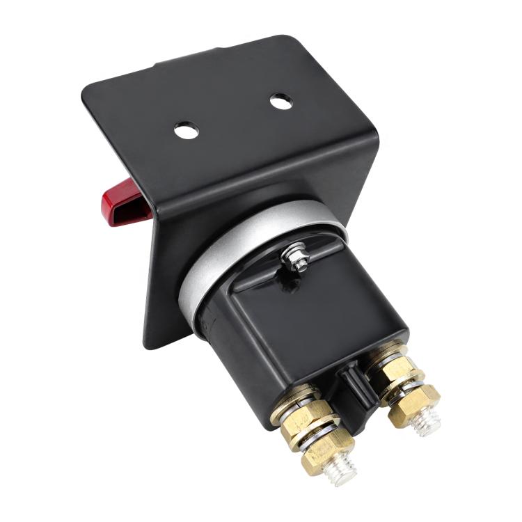300A High Current Silver-plated Copper 12V-36V Battery Cut Off Switch with Red Handle Isolator & Lock-Out Plate, CP-5318