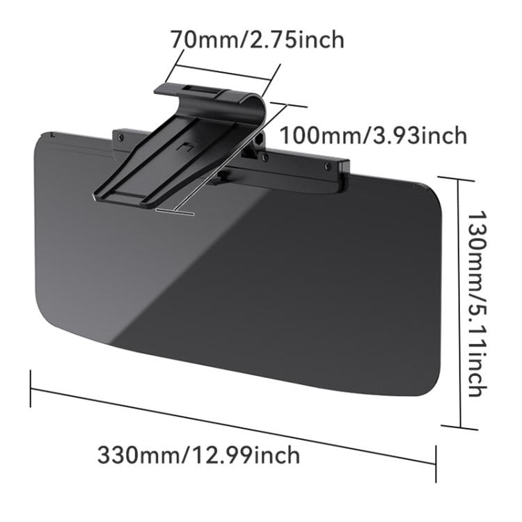 SHUNWEI SD-2302 Car Sun Visor Day Night Anti Glare Visor Adjustable Visor Protection Mirror, SD-2302
