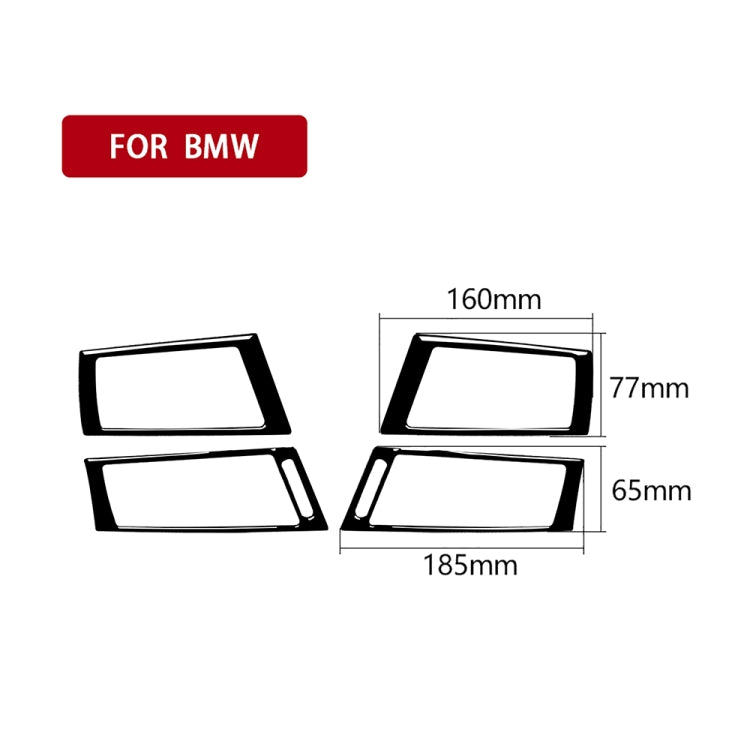 For BMW X5 E70 / X6 E71 2008-2013 Car Side Air Outlet Decorative Sticker, Left and Right Drive Universal, Side Air Outlet