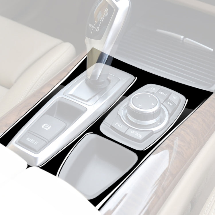Car Left Drive Gear Panel Decorative Sticker for BMW X5 E70 2008-2013 / X6 E71 2009-2014, Left Drive Gear Panel
