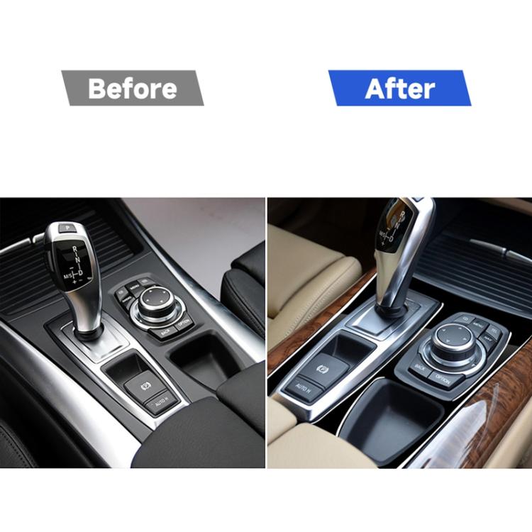 Car Left Drive Gear Panel Decorative Sticker for BMW X5 E70 2008-2013 / X6 E71 2009-2014, Left Drive Gear Panel