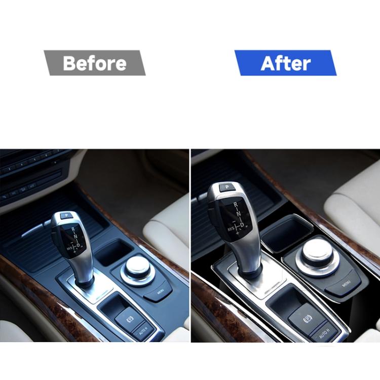 Car Left Drive Gear Panel Decorative Sticker for BMW X5 E70 2008-2013 / X6 E71 2009-2014, Basic Version, Left Drive Gear Panel, Basic Version