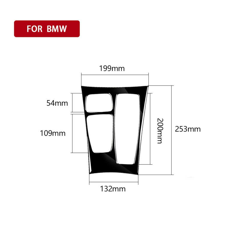 Car Right Drive Gear Panel Decorative Sticker for BMW X5 E70 2008-2013 / X6 E71 2009-2014, Basic Version, Right Drive Gear Panel, Basic Version