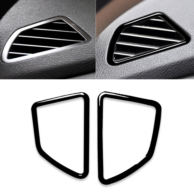 2pcs / Set Car Left Drive Dashboard Air Outlet Frame Decorative Sticker for BMW X5 E70 / X6 E71 2008-2013, Left and Right Drive Universal, Left Drive Dashboard Air Outlet