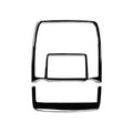 Car Reading Light Panel Decorative Sticker for BMW X5 E70 / X6 E71 2008-2013, Left and Right Drive Universal, Reading Light Panel