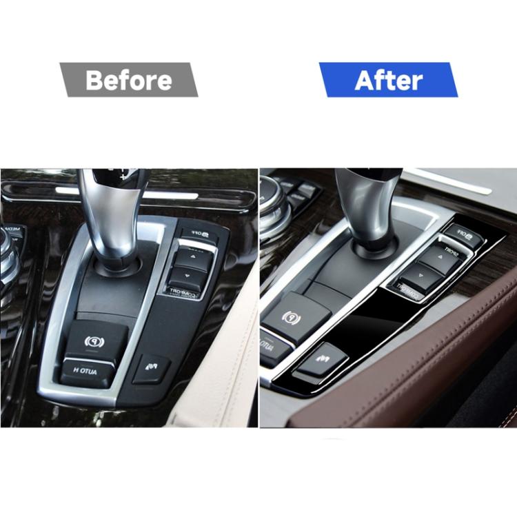 Car Right Drive Gear Panel Single Key Decorative Sticker for BMW Series 5 F10 2011-2017, For Series 5 F10 Single Key, Right Drive