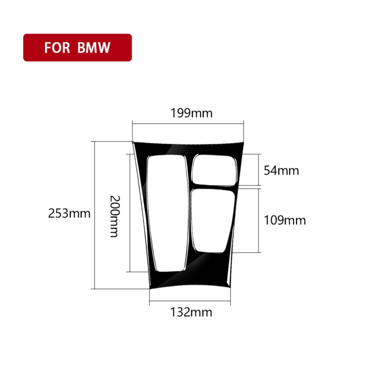 Car Left Drive Gear Panel Decorative Sticker for BMW X5 E70 2008-2013 / X6 E71 2009-2014, For X5 E70 / X6 E71 Low Ver, Left Drive