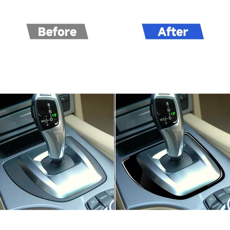 Car Left Drive Gear Panel Decorative Sticker for BMW Series 5 E60 2008-2010, For Series 5 E60 2008-2010, Left Drive