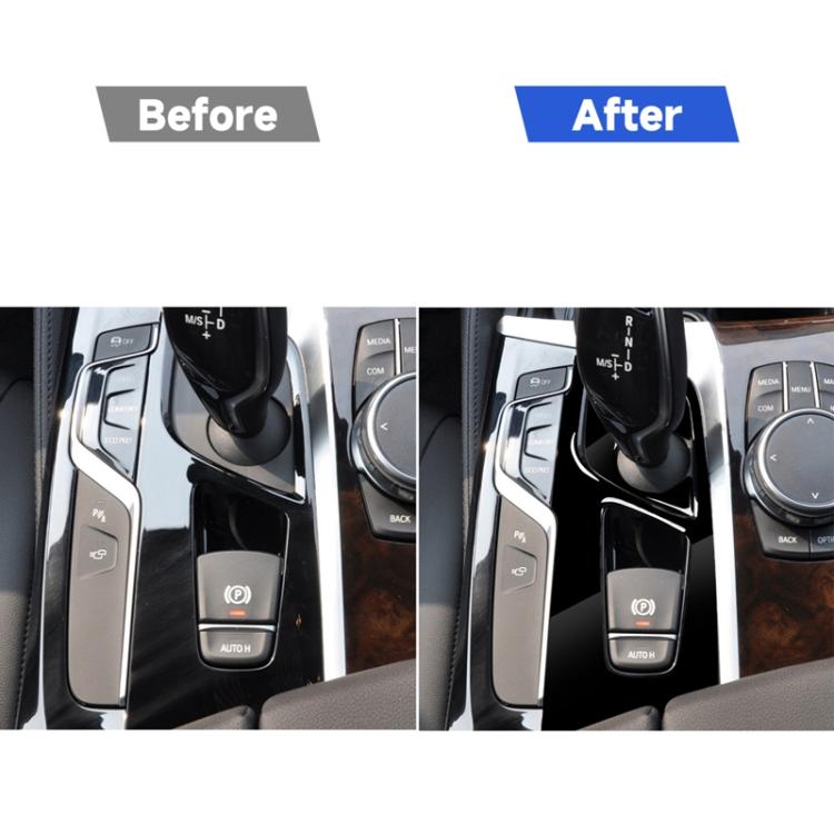 Car Left Drive Gear Panel Decorative Sticker for BMW Series 5 G38 528Li / 530Li / 540Li 2018, For Series 5 G38, Left Drive