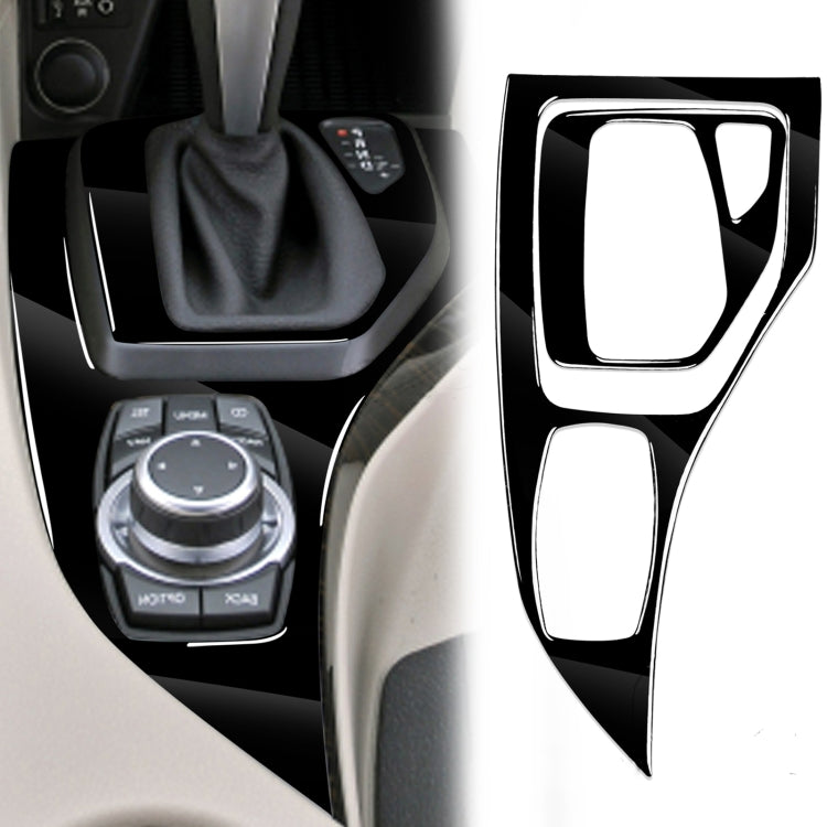 2pcs / Set Car Right Drive Gear Panel Decorative Sticker for BMW X1 E84 2011-2015, Set For X1 E84 2011-2015, Right Drive