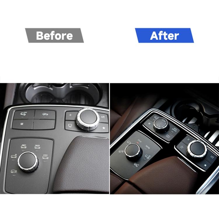 Car Right Drive Central Armrest Box Multimedia Panel Decorative Sticker For Mercedes-Benz GLE 2015-2018/GLS 2016-2018/M-class 2012-2015, For GLE 2015-2018, 49 Multimedia Panel, Right Drive