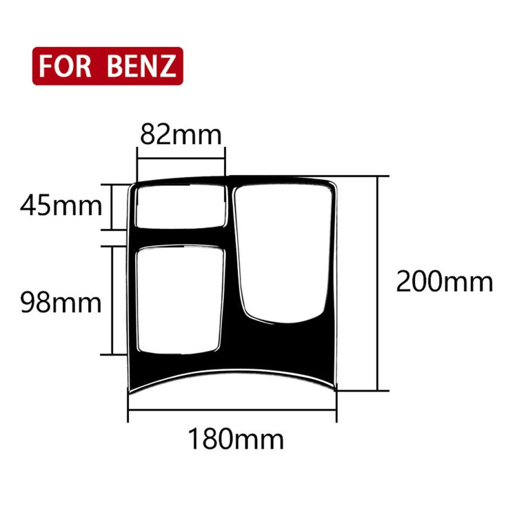 Car Right Drive Central Armrest Box Multimedia Panel Decorative Sticker For Mercedes-Benz GLE 2015-2018/GLS 2016-2018/M-class 2012-2015, For GLE 2015-2018, 50 Multimedia Panel, Right Drive