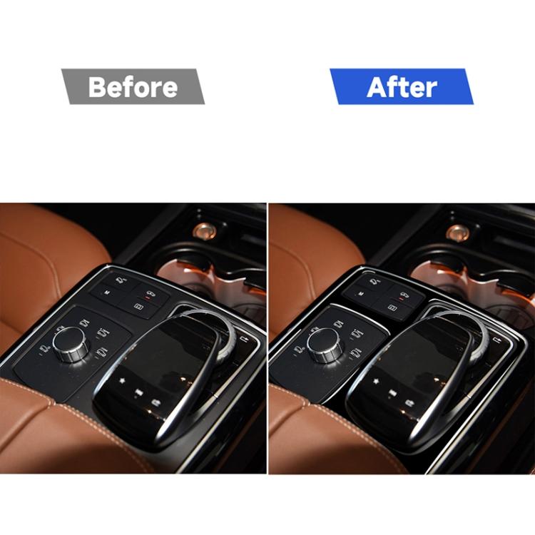 Car Right Drive Central Armrest Box Multimedia Panel Decorative Sticker For Mercedes-Benz GLE 2015-2018/GLS 2016-2018/M-class 2012-2015, For GLE 2015-2018, 50 Multimedia Panel, Right Drive