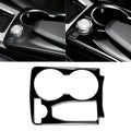 Car Left Drive Central Armrest Box Cup Holder Frame Decorative Sticker For Mercedes-Benz GLK 2008-2015, For GLE 2015-2018, Cup Holder Frame, Left Drive