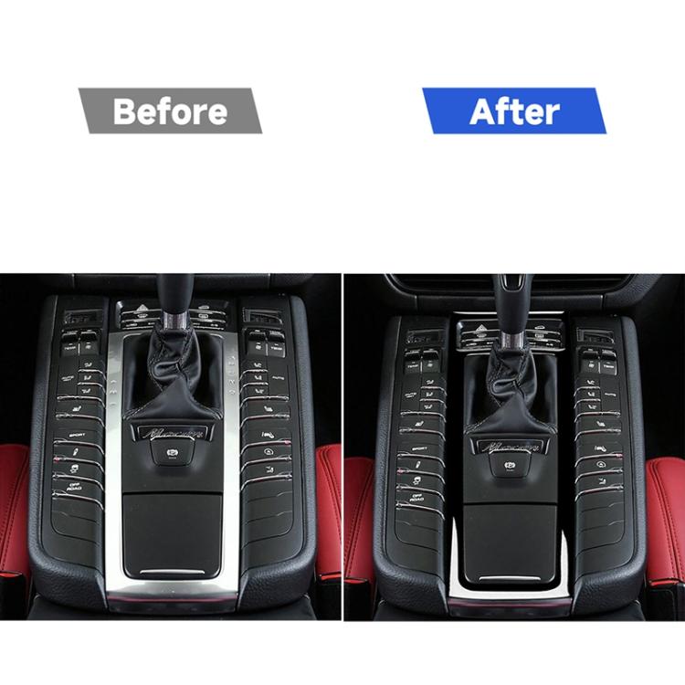For Porsche Macan 2014-2021 Car Gear Panel Decorative Sticker, Left and Right Drive Universal, For Macan 2014-2021, Gear Panel