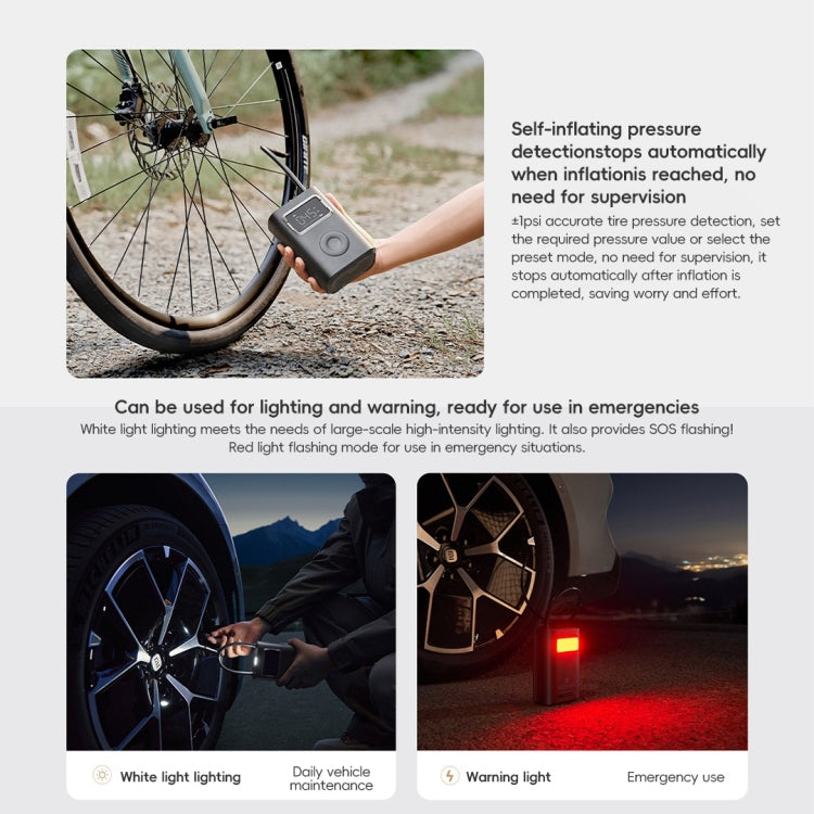 Xiaomi Mijia Air Pump 2 Pro Portable Electric Air Compressor Mi Inflatable Treasure 150psi High Pressure For Motorcycle Car Soccer, Mijia Air Pump 2 Pro