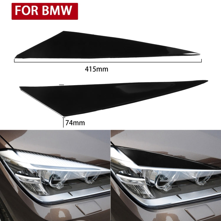 Pair Car Lamp Eyebrow Soft Decorative Sticker for BMW X1 E842 2009-2014, For BMW X1 E842 2009-2014