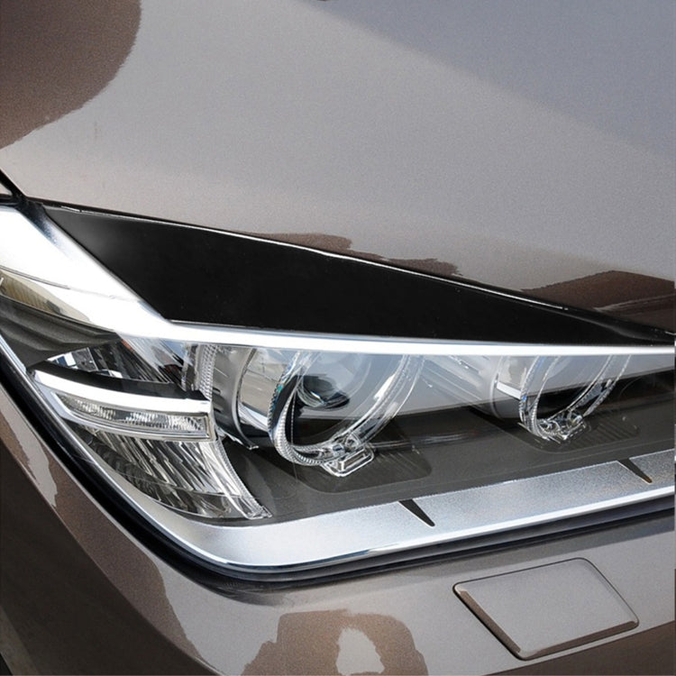 Pair Car Lamp Eyebrow Soft Decorative Sticker for BMW X1 E842 2009-2014, For BMW X1 E842 2009-2014