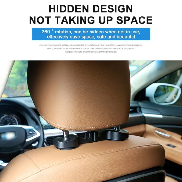 1 Pair Car Seat Back Hidden Hook