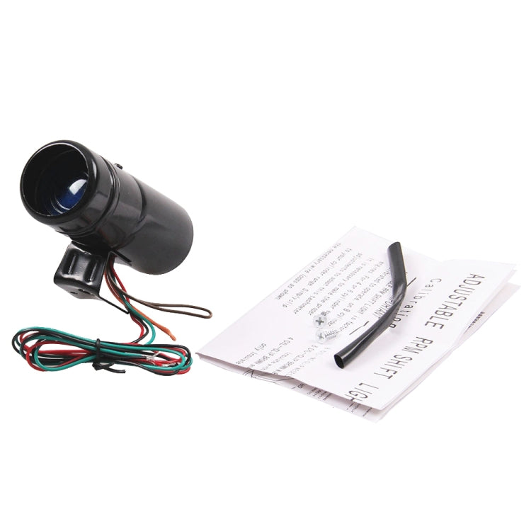 Universal Car / Motorcycle Led Adjustable Tachometer RPM Tacho Gauge Pro Shift Light, Blue Light
