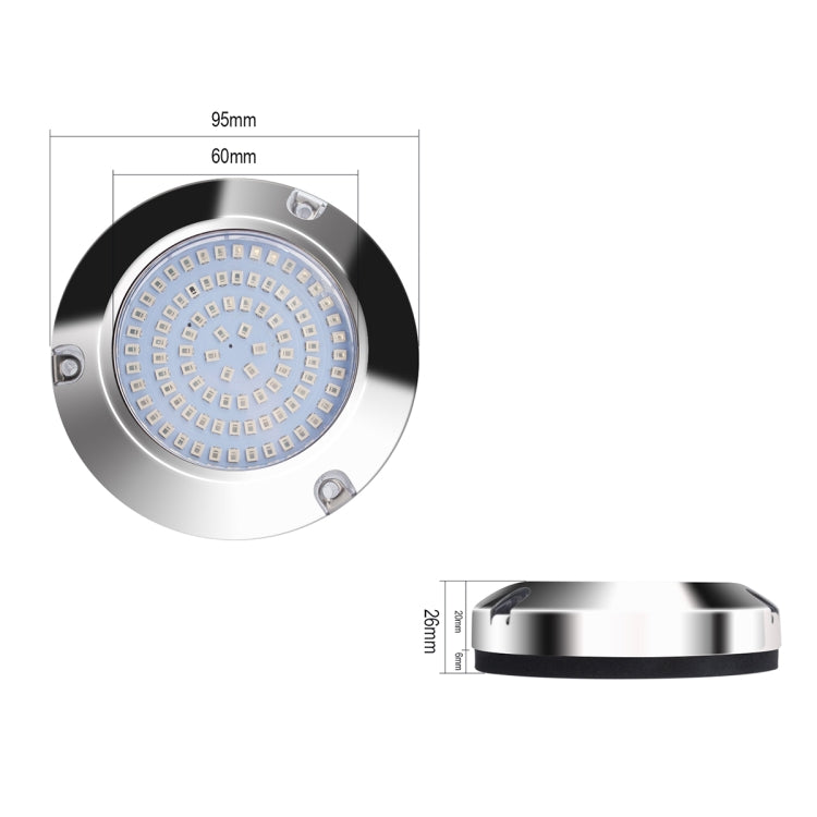 Ship / Yacht 10-30V 90LEDs Waterproof Stainless Steel Underwater Light, 10-30V White Light, 10-30V Red Light, 10-30V Green Light, 10-30V Blue Light