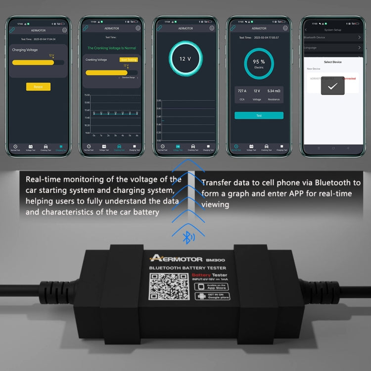 Bluetooth 12V Car Battery Tester Battery Analyzer