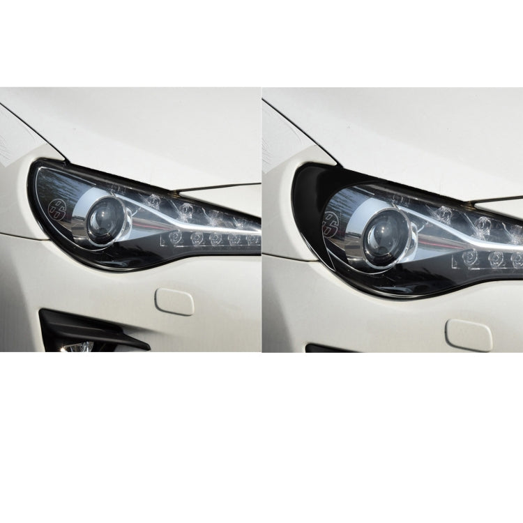 Pair Car Front Lamp Eyebrow Soft Decorative Sticker for Toyota GT86 2013-2020, For Toyota GT86 2013-2020 Front