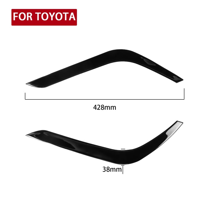 Pair Car Lamp Eyebrow Soft Decorative Sticker for Toyota Tundra 2014-2018, For Toyota Tundra 2014-2018