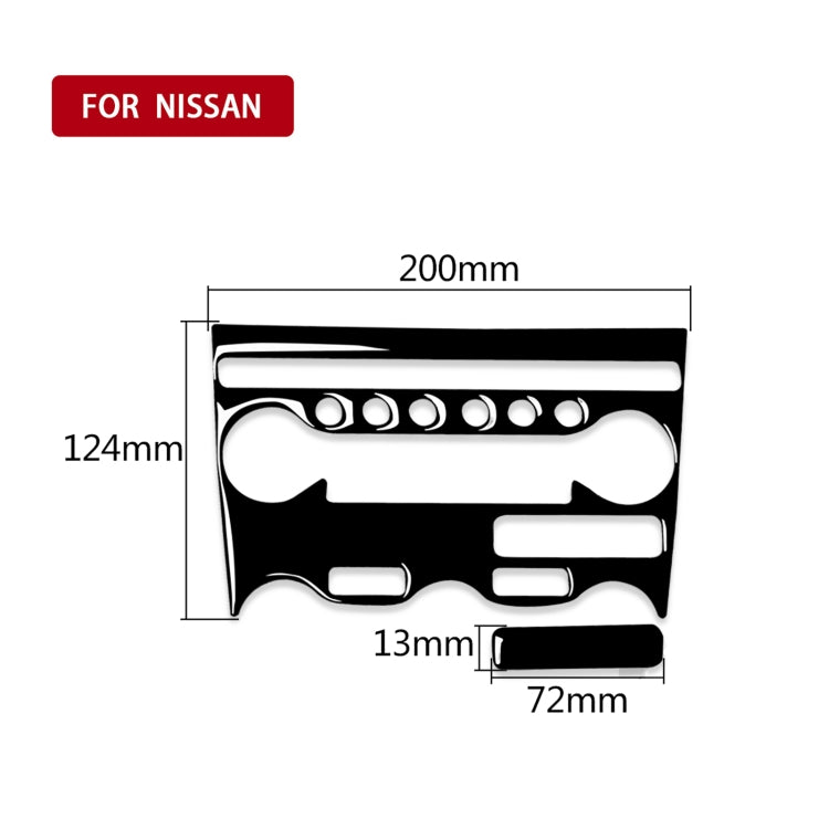 For Nissan 370Z Z34 2009- 2 in 1 Car AC Adjustment Panel Decorative Sticker, Left and Right Drive Universal, AC Adjustment Panel