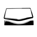 For Nissan 370Z Z34 2009- 2 in 1 Car Multimedia Navigation Button Frame Decorative Sticker, Left and Right Drive Universal, Multimedia Navigation Button Frame