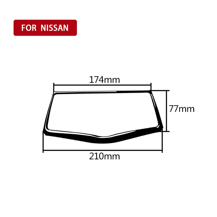 For Nissan 370Z Z34 2009- Car Multimedia Navigation Button Panel Decorative Sticker, Left and Right Drive Universal, Multimedia Navigation Button Panel