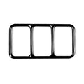 For Nissan 370Z Z34 2009- Car Central Control Heating Button Frame Decorative Sticker, Left and Right Drive Universal, Central Control Heating Button Frame