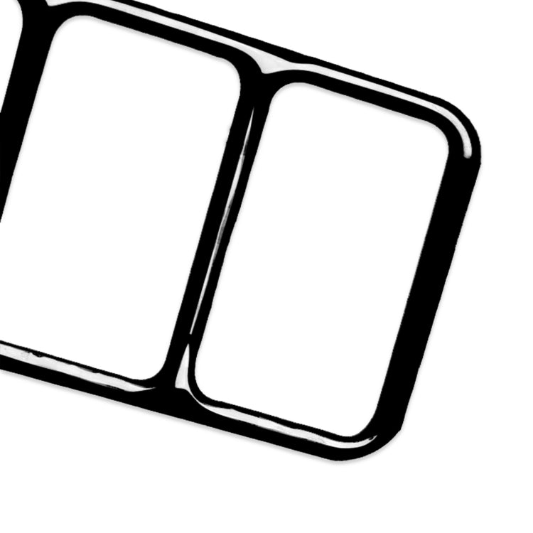 For Nissan 370Z Z34 2009- Car Central Control Heating Button Frame Decorative Sticker, Left and Right Drive Universal, Central Control Heating Button Frame