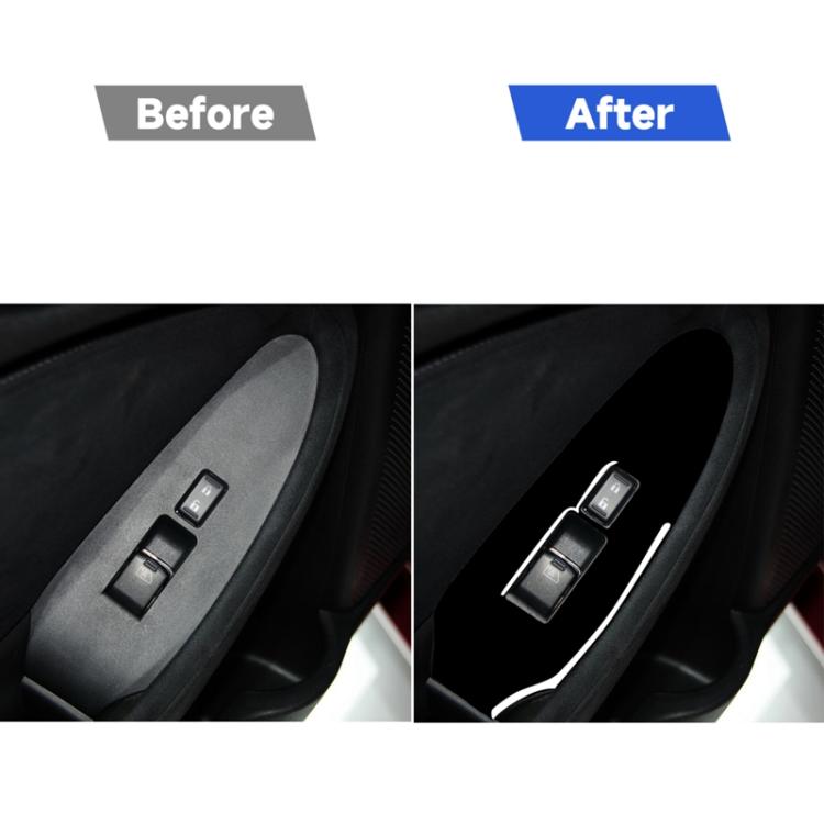 For Nissan 370Z Z34 2009- Car Co-driver Side Door Lift Panel Decorative Sticker, Right Drive, Co-driver Side Door Lift Panel, Right Drive