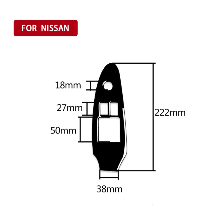 For Nissan 370Z Z34 2009- Car Driver Side Door Lift Panel Decorative Sticker, Right Drive, Driver Side Door Lift Panel, Right Drive
