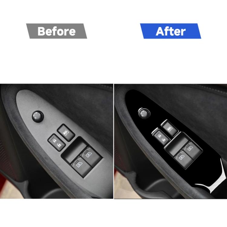 For Nissan 370Z Z34 2009- Car Driver Side Door Lift Panel Decorative Sticker, Right Drive, Driver Side Door Lift Panel, Right Drive