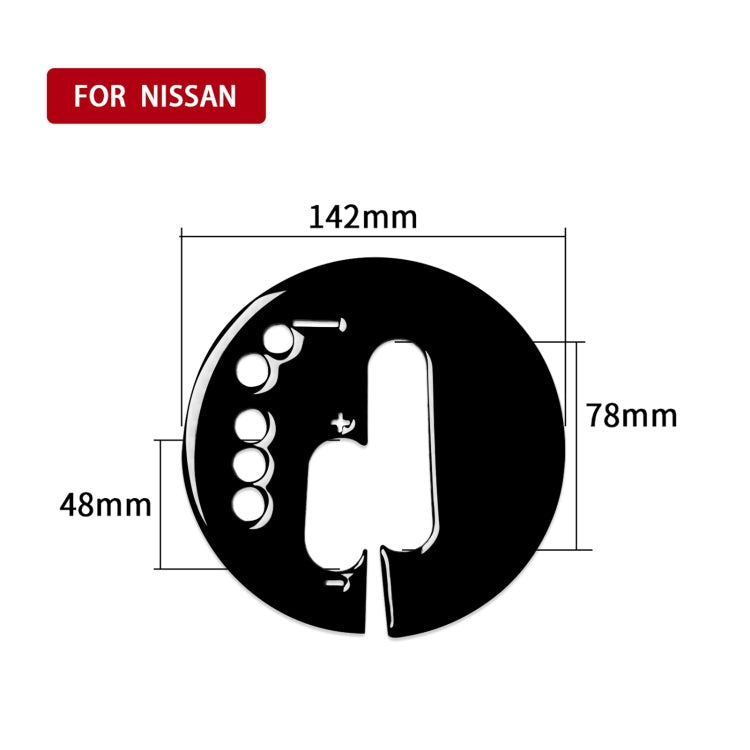 For Nissan 370Z Z34 2009- Car Automatic Transmission Panel Decorative Sticker, Left Drive, Automatic Transmission Panel, Left Drive