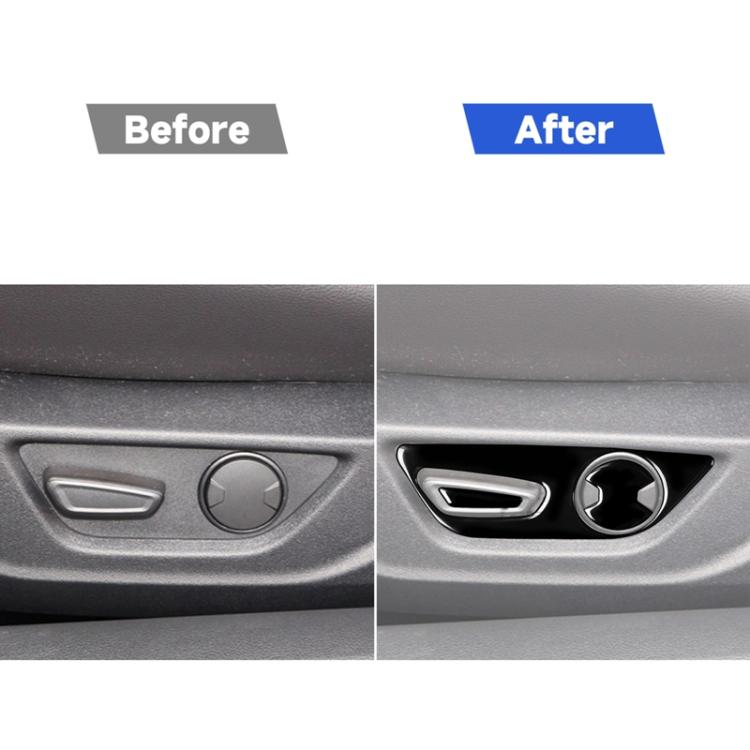 For Ford Mustang 2015-2020 Car Seat Adjustment Button Decorative Sticker, Left Drive, Seat Adjustment Button, Left Drive