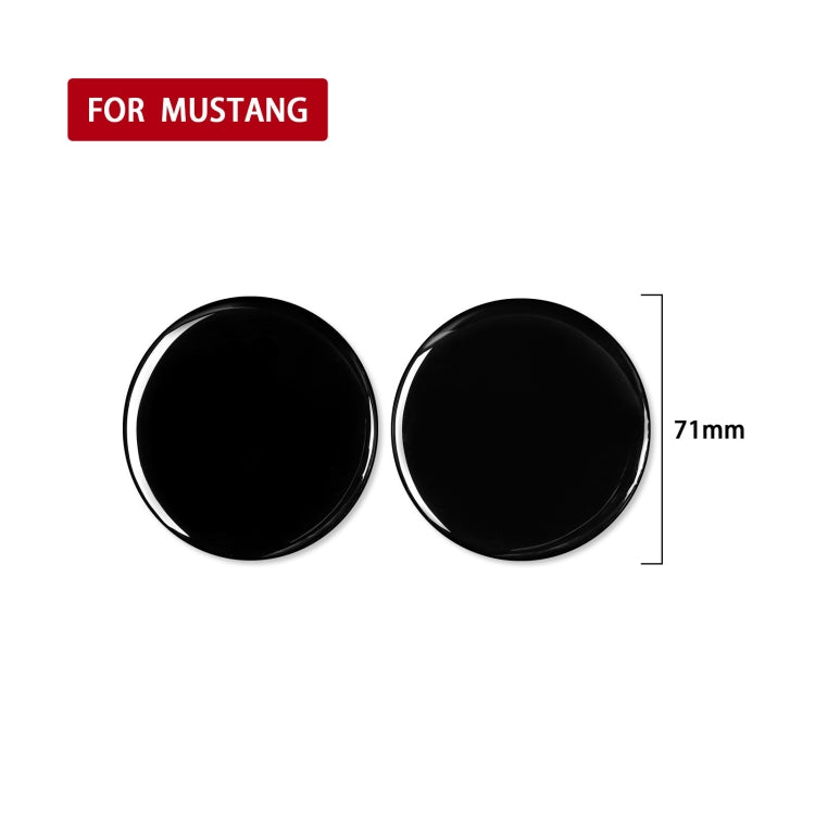 For Ford Mustang 2015-2020 Car Water Cup Holder Base Decorative Sticker, Left and Right Drive Universal, Water Cup Holder Base