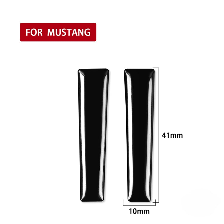 For Ford Mustang 2015-2020 Car Both Sides of Gear Handle Decorative Sticker, Left and Right Drive Universal, Both Sides of Gear Handle