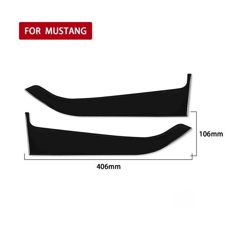 For Ford Mustang 2015-2020 Car Front Door Panel Decorative Sticker, Left and Right Drive Universal, Front Door Panel