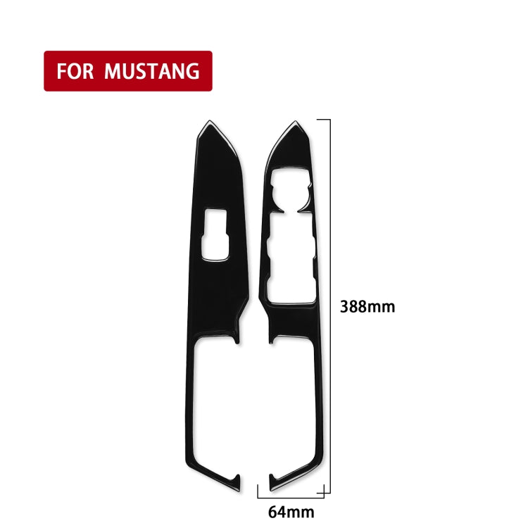 For Ford Mustang 2015-2020 Car Window Lift Panel Decorative Sticker, Right Drive, Window Lift Panel, Right Drive