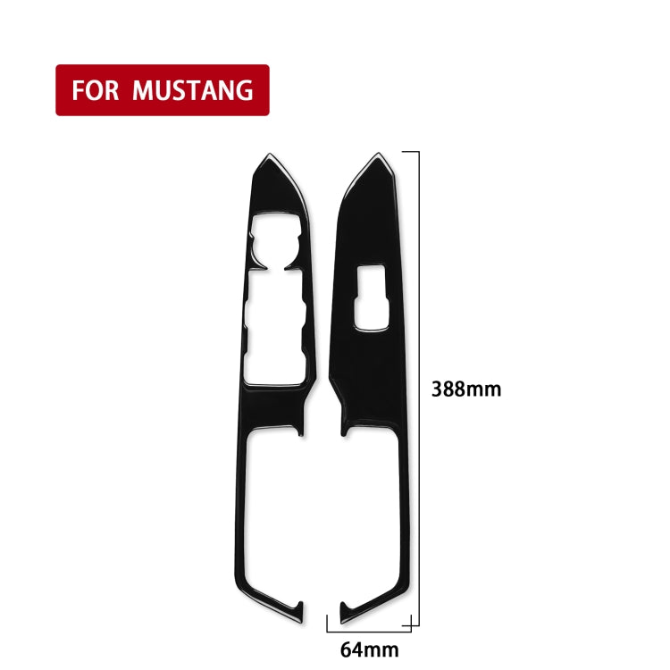 For Ford Mustang 2015-2020 Car Window Lift Panel Decorative Sticker, Left Drive, Window Lift Panel, Left Drive