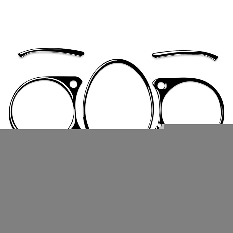 For Nissan 370Z Z34 2009- 5 in 1 Car Speed Dashboard Decorative Sticker, Left and Right Drive Universal, Speed Dashboard