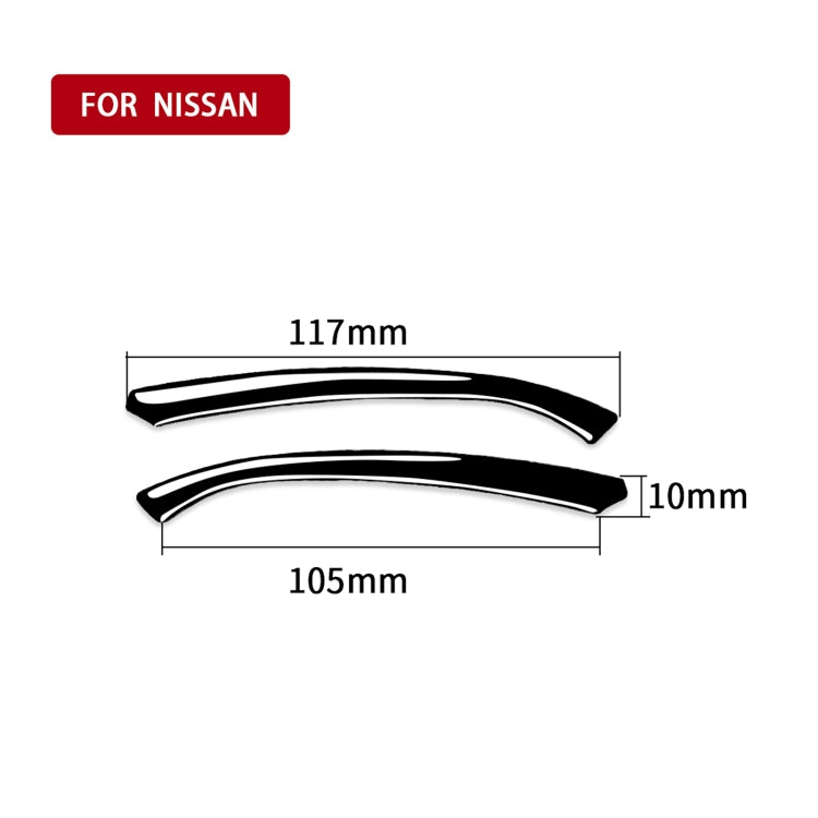 For Nissan 370Z Z34 2009- Car Dashboard Decorative Sticker, Left and Right Drive Universal, Dashboard