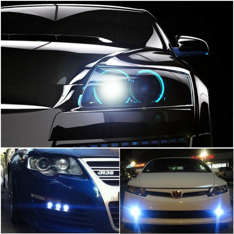 3.5 inch DC 12V 10W 900LM 7000K Car Angel Eyes Fog Lamp Foglight(White Light + White Light), 3.5 inch