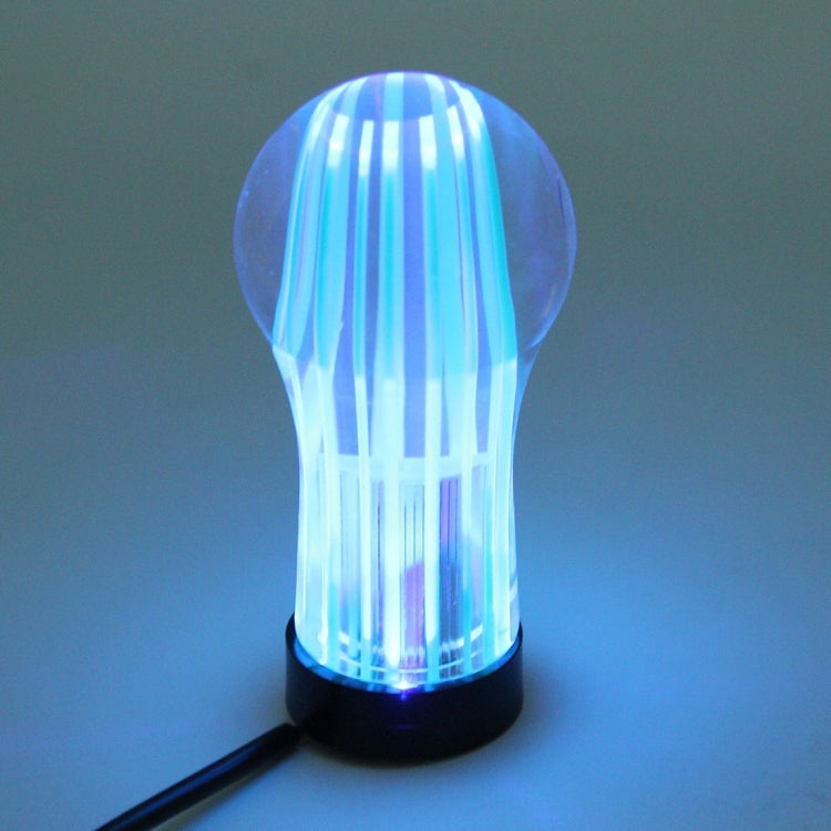 Crystal Double Light Car Breathing Racing Dash LED Magic Lamp Gear Head Shift Knob with Base, Size: 8.2 * 4.5 * 3.0 cm(Green Light + Blue Light), Size: 8.2 * 4.5 * 3.0 cm(Green), Size: 8.2 * 4.5 * 3.0 cm(Purple), Size: 8.2 * 4.5 * 3.0 cm(Red)