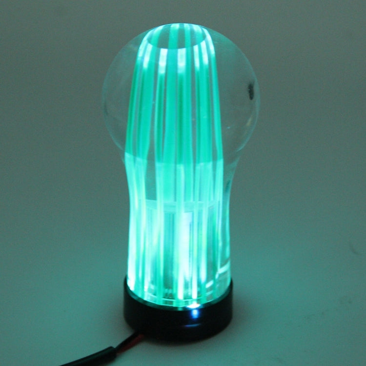 Crystal Double Light Car Breathing Racing Dash LED Magic Lamp Gear Head Shift Knob with Base, Size: 8.2 * 4.5 * 3.0 cm(Green Light + Blue Light), Size: 8.2 * 4.5 * 3.0 cm(Green), Size: 8.2 * 4.5 * 3.0 cm(Purple), Size: 8.2 * 4.5 * 3.0 cm(Red)